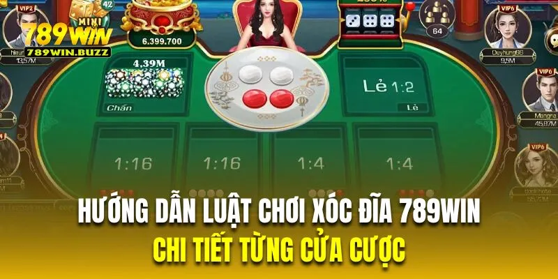 Hướng dẫn hội viên luật chơi xóc đĩa 789Win chi tiết từng cửa cược